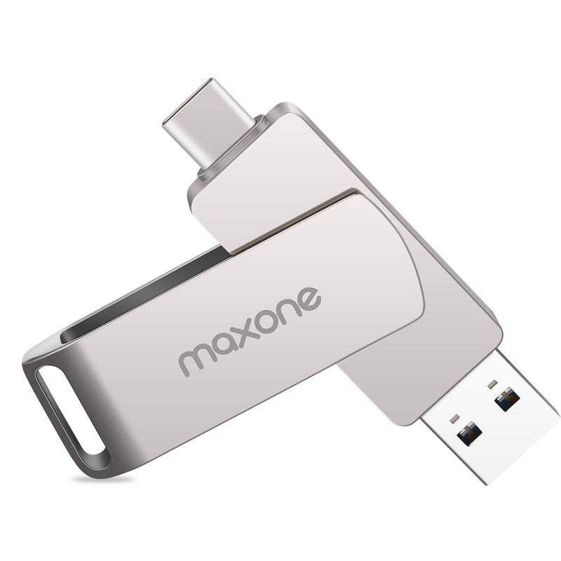 Maxone 128GB Flash Drive USB Type C Both 3.1 Tech - 2 in 1 Dual Drive Memory Stick High Speed OTG Compatible for Android Smartphone Computer, Mac Book, Chromebook - Image 1